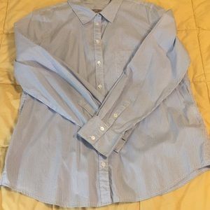 J Jill pinstripe blouse M